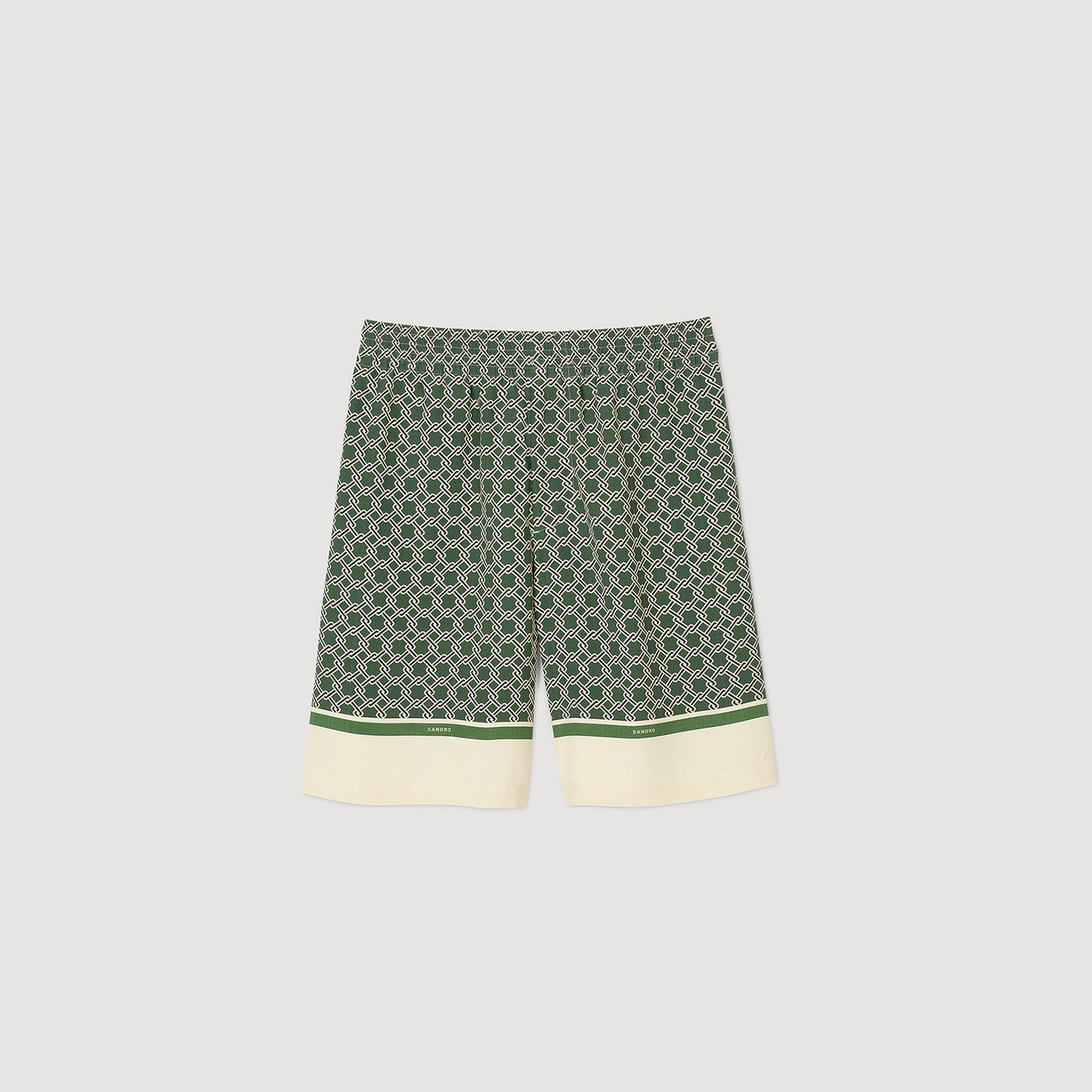 Bermuda fluida estampada