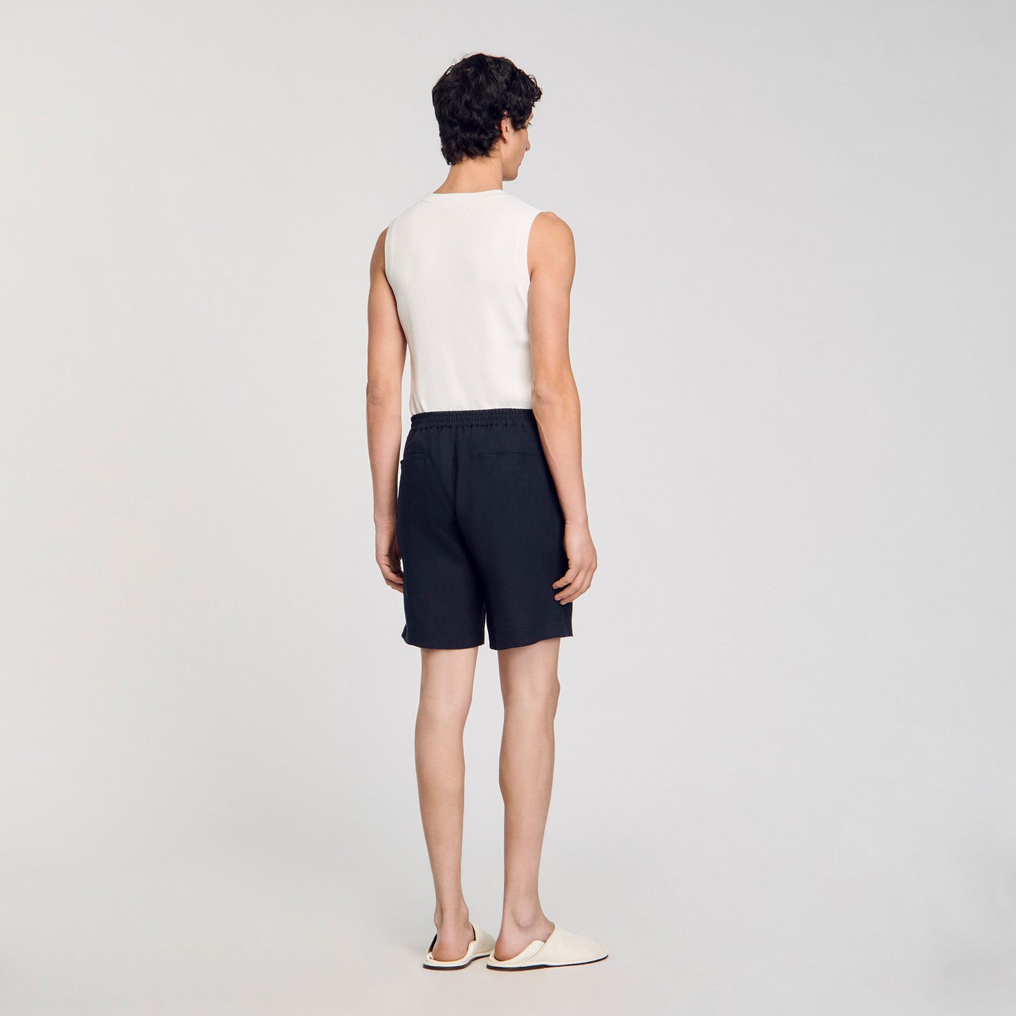 Pantalón corto de lino