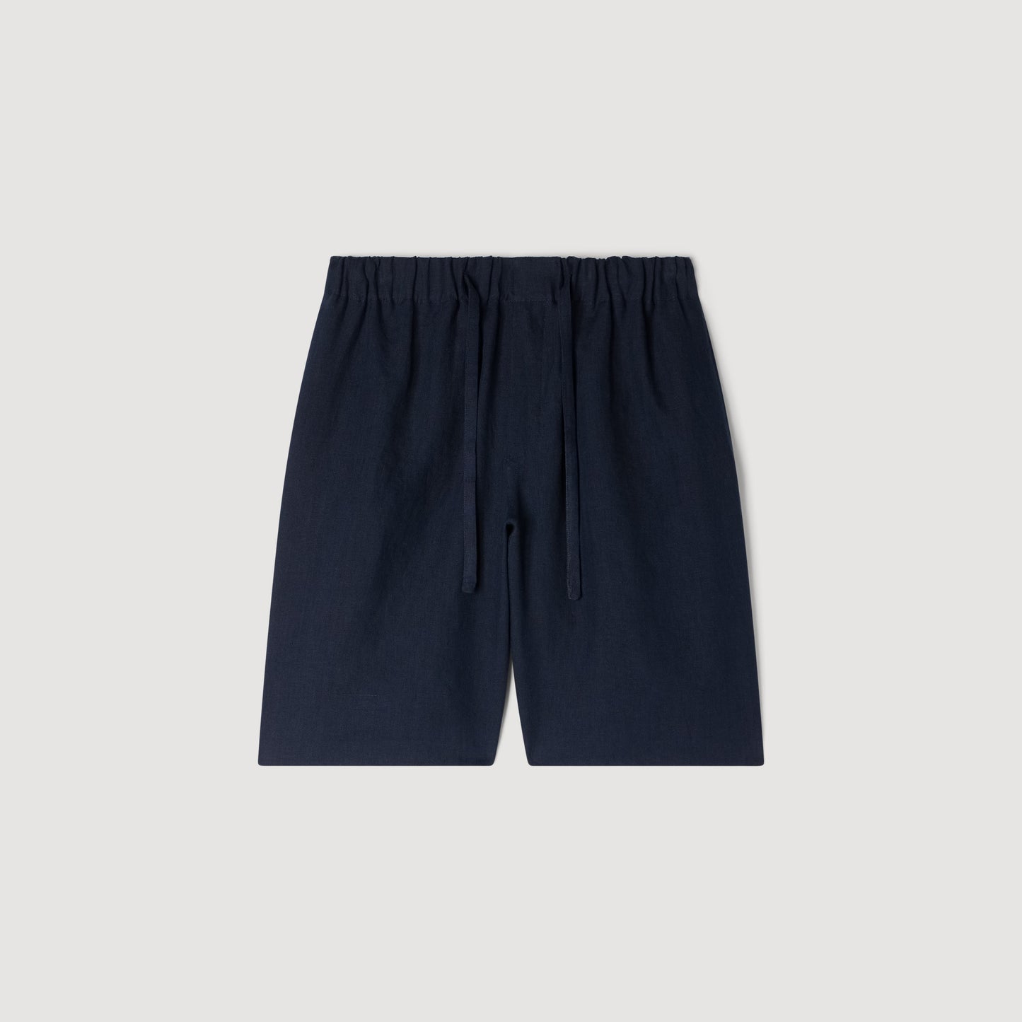 Short de lino con cintura elástica