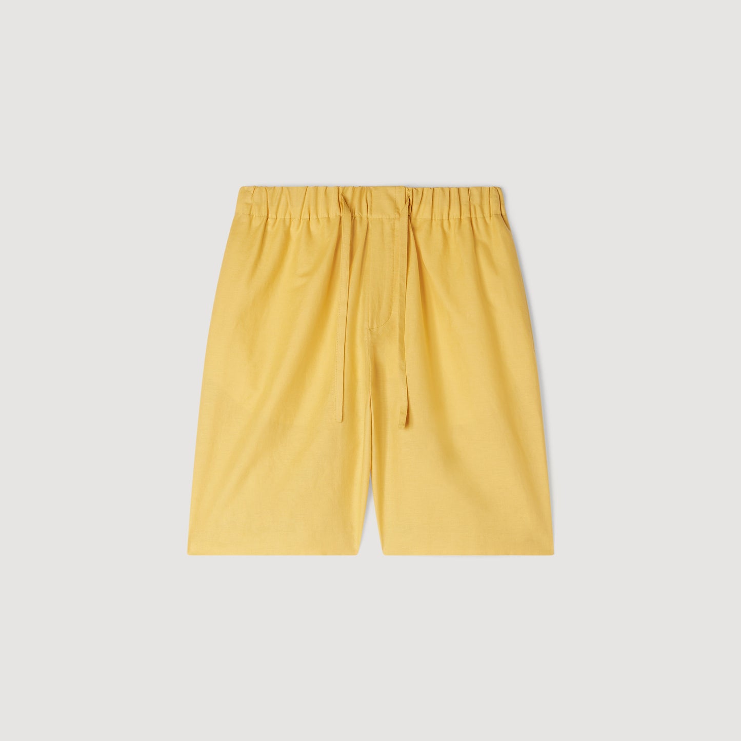 Short de lino con cintura elástica