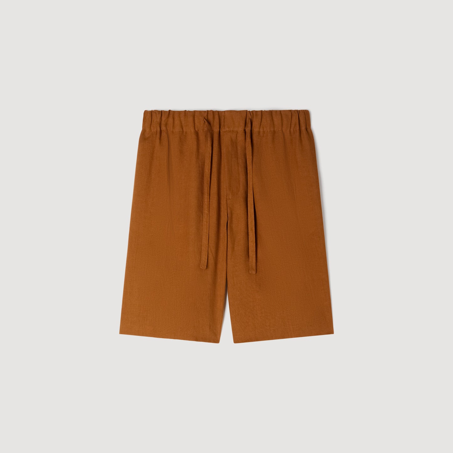 Short de lino con cintura elástica