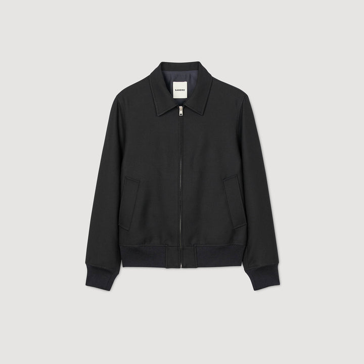 Cazadora con cremallera