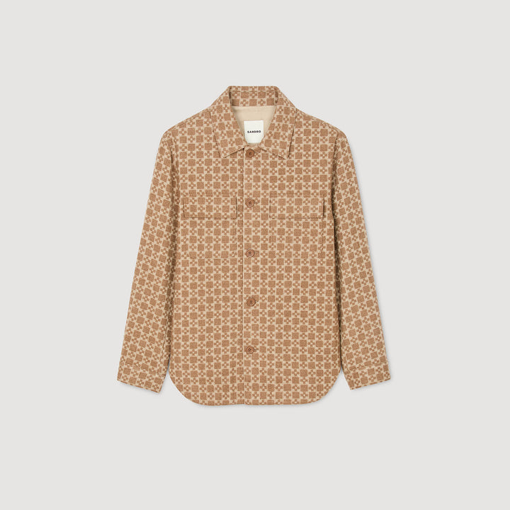 Sobrecamisa jacquard Square Cross