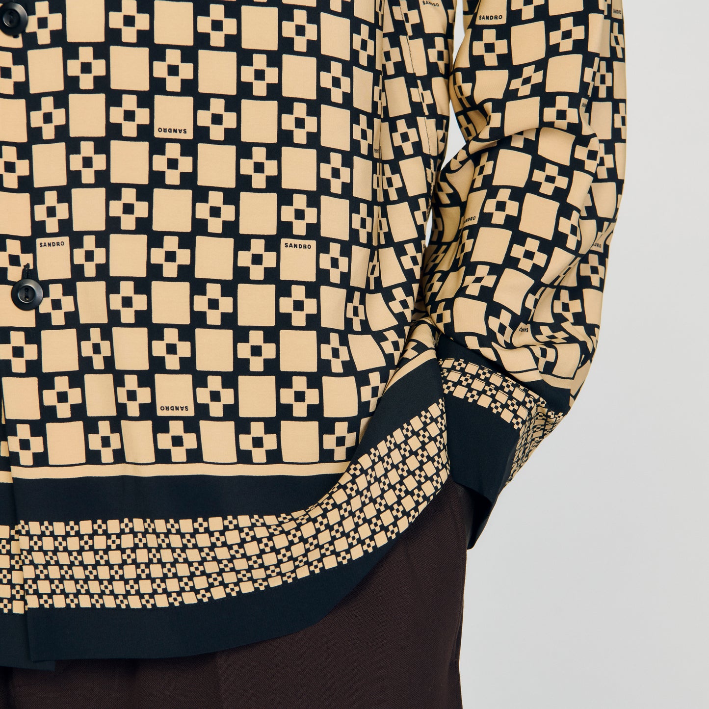 Camisa fluida estampada