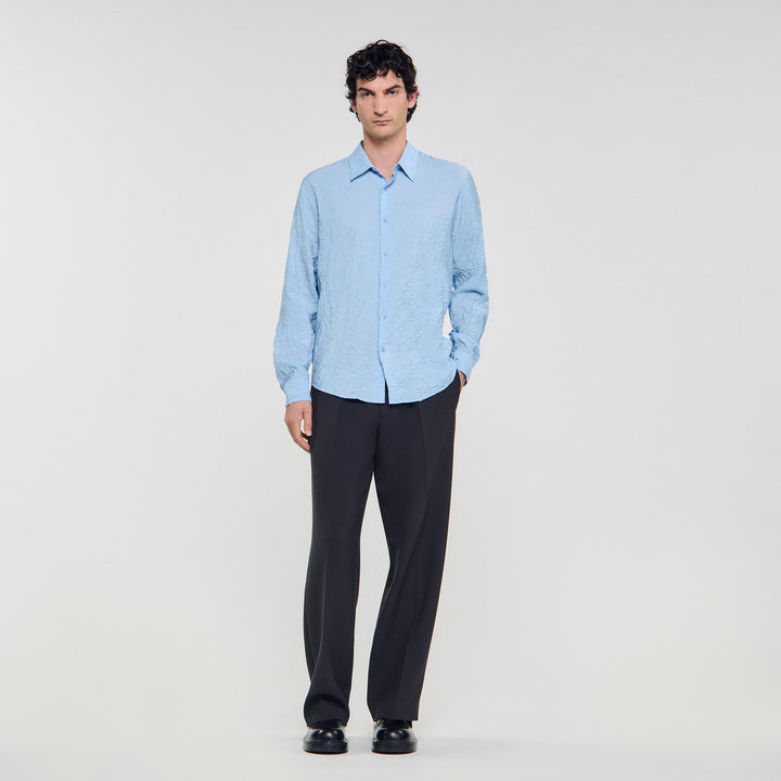 Camisa efecto arrugado