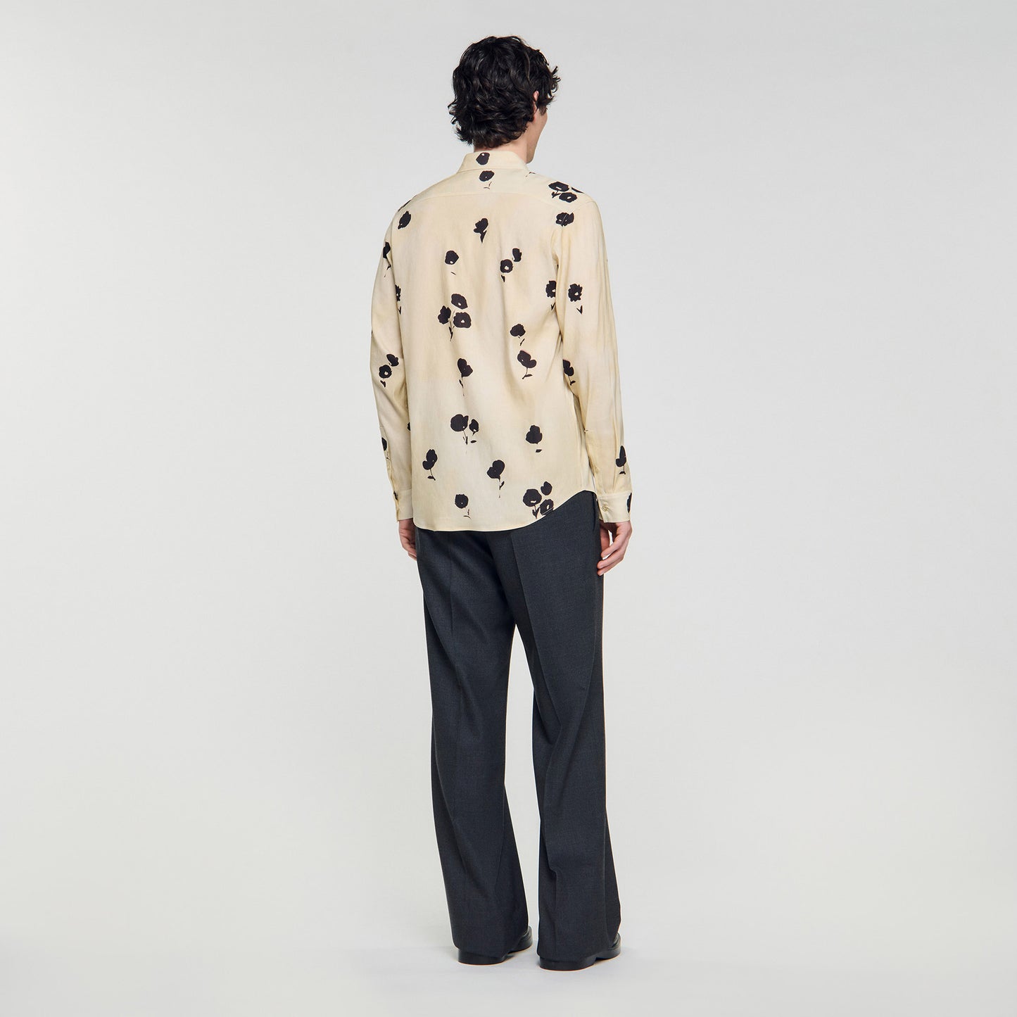 Camisa de lino con estampado floral