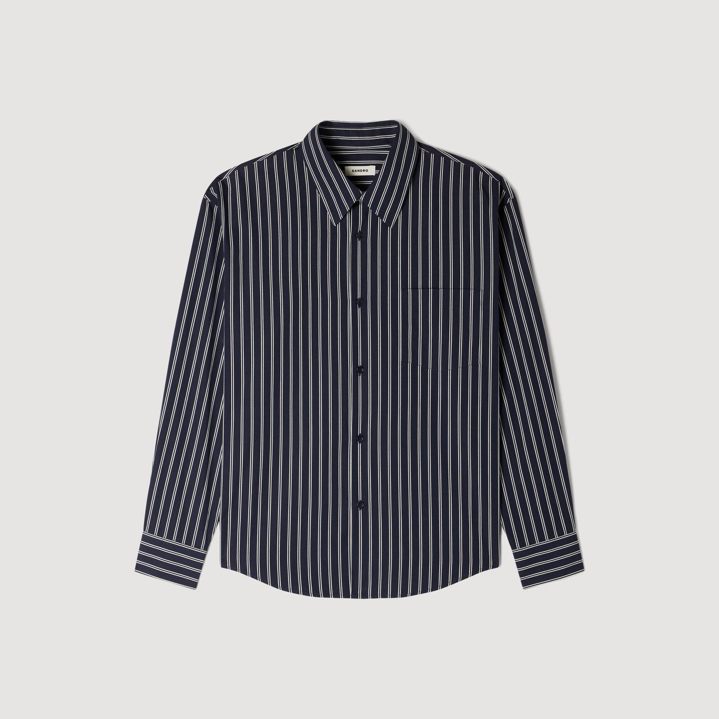 Camisa de algodón a rayas