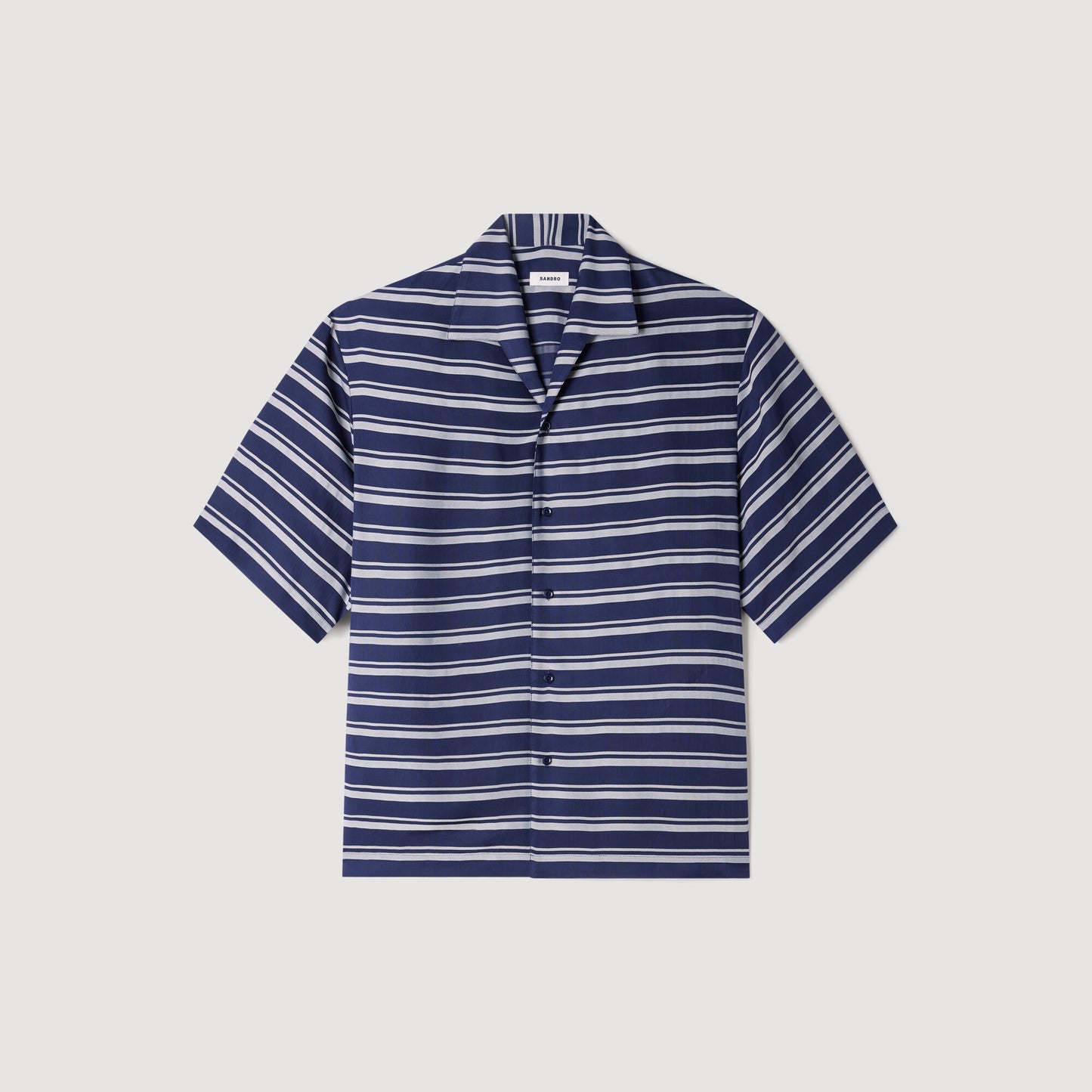 Camisa de rayas cuello barco