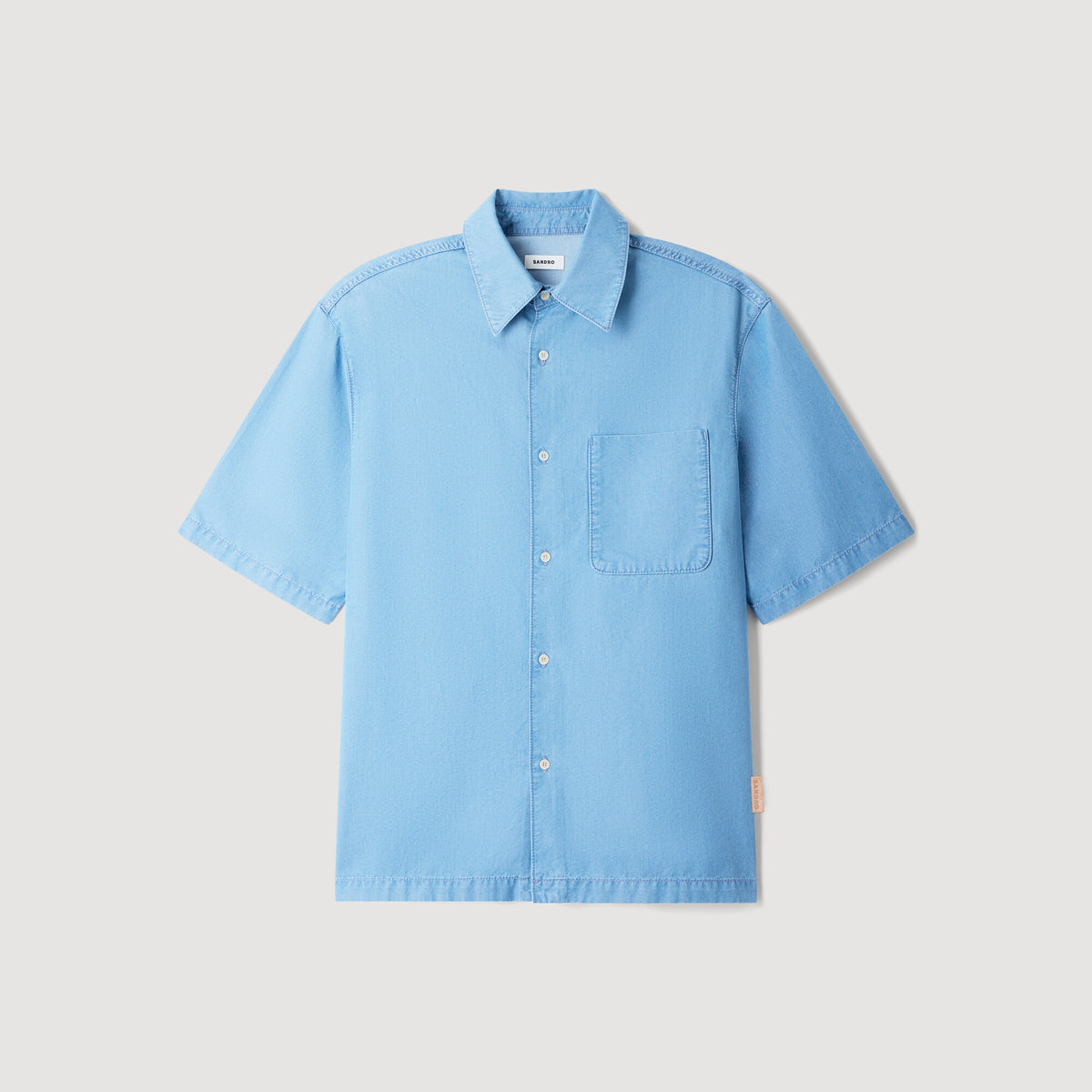Camisa ancha efecto lavado