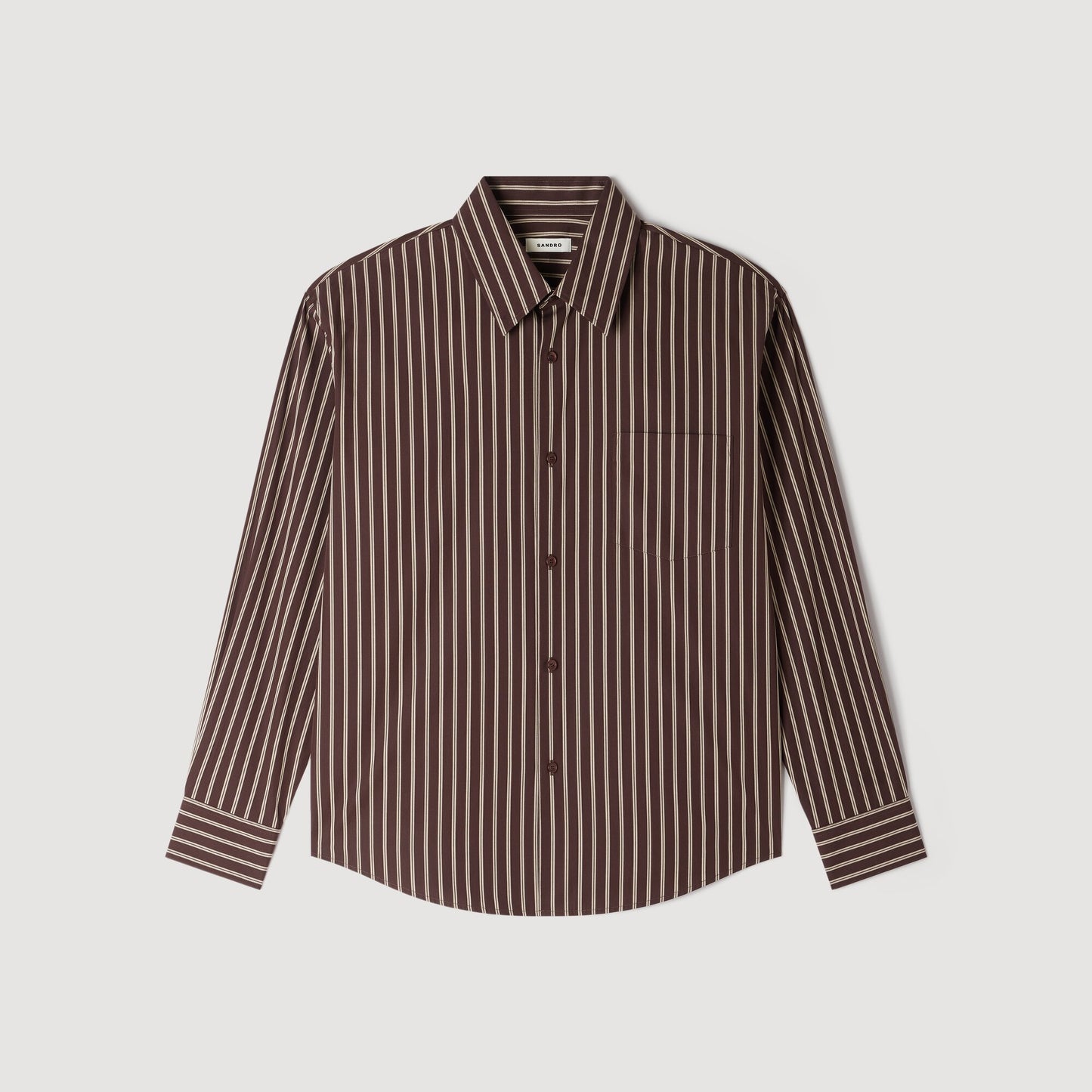 Camisa de algodón de rayas