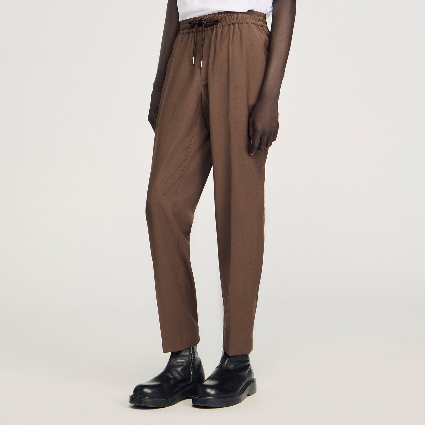 Pantalón recto elástico
