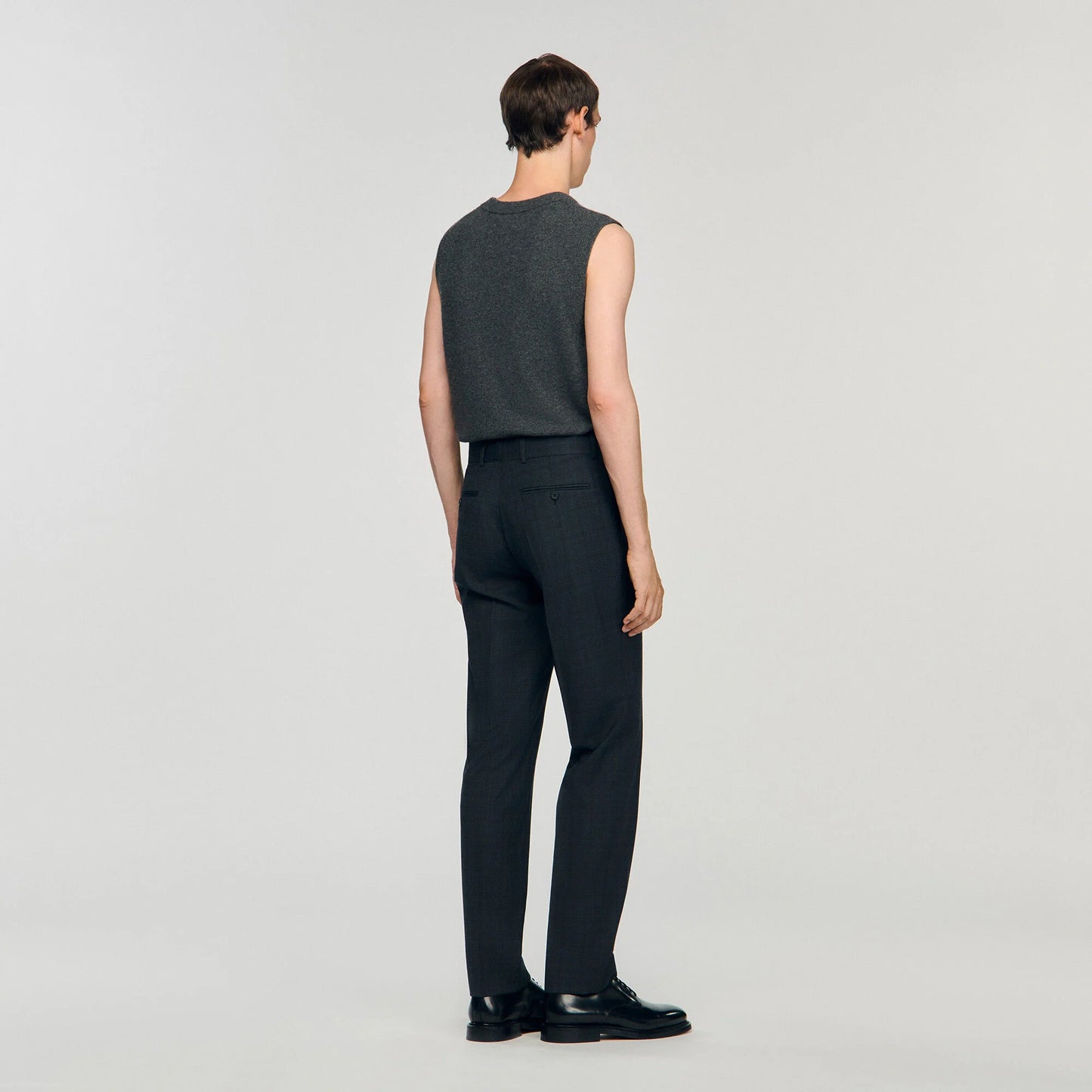 Pantalón de lana a cuadros