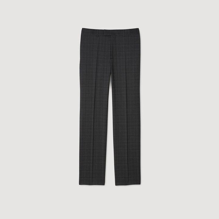 Pantalón de lana a cuadros