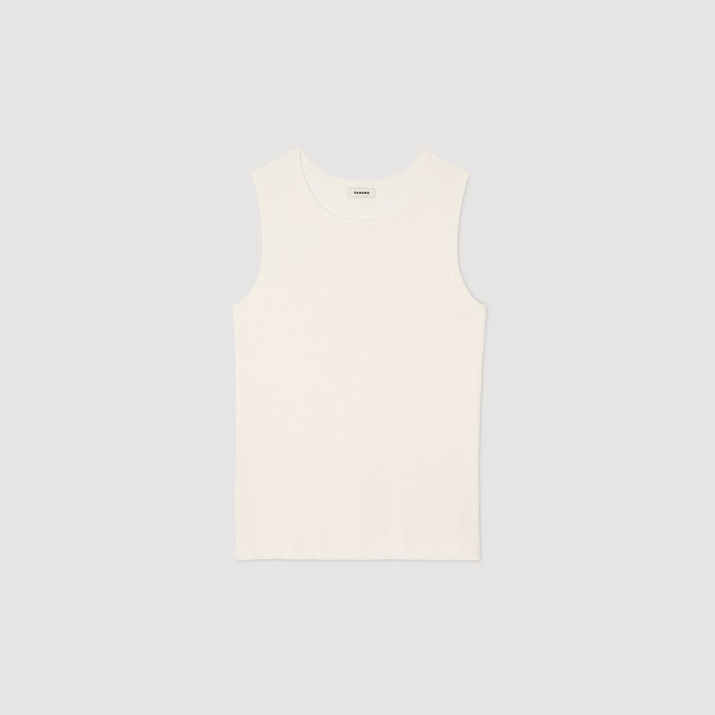 Camiseta de tirantes de canalé