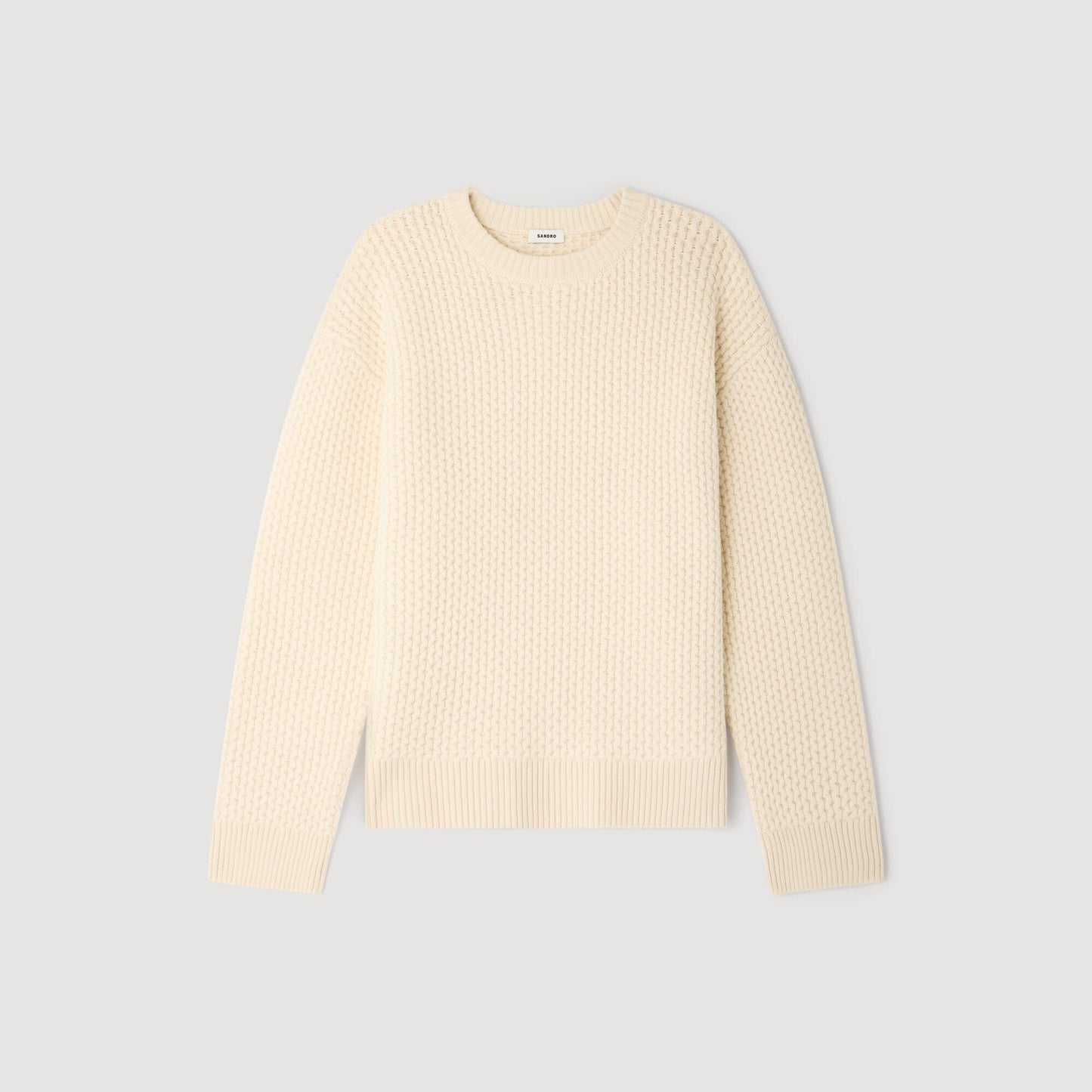 Jersey de lana punto nido de abeja