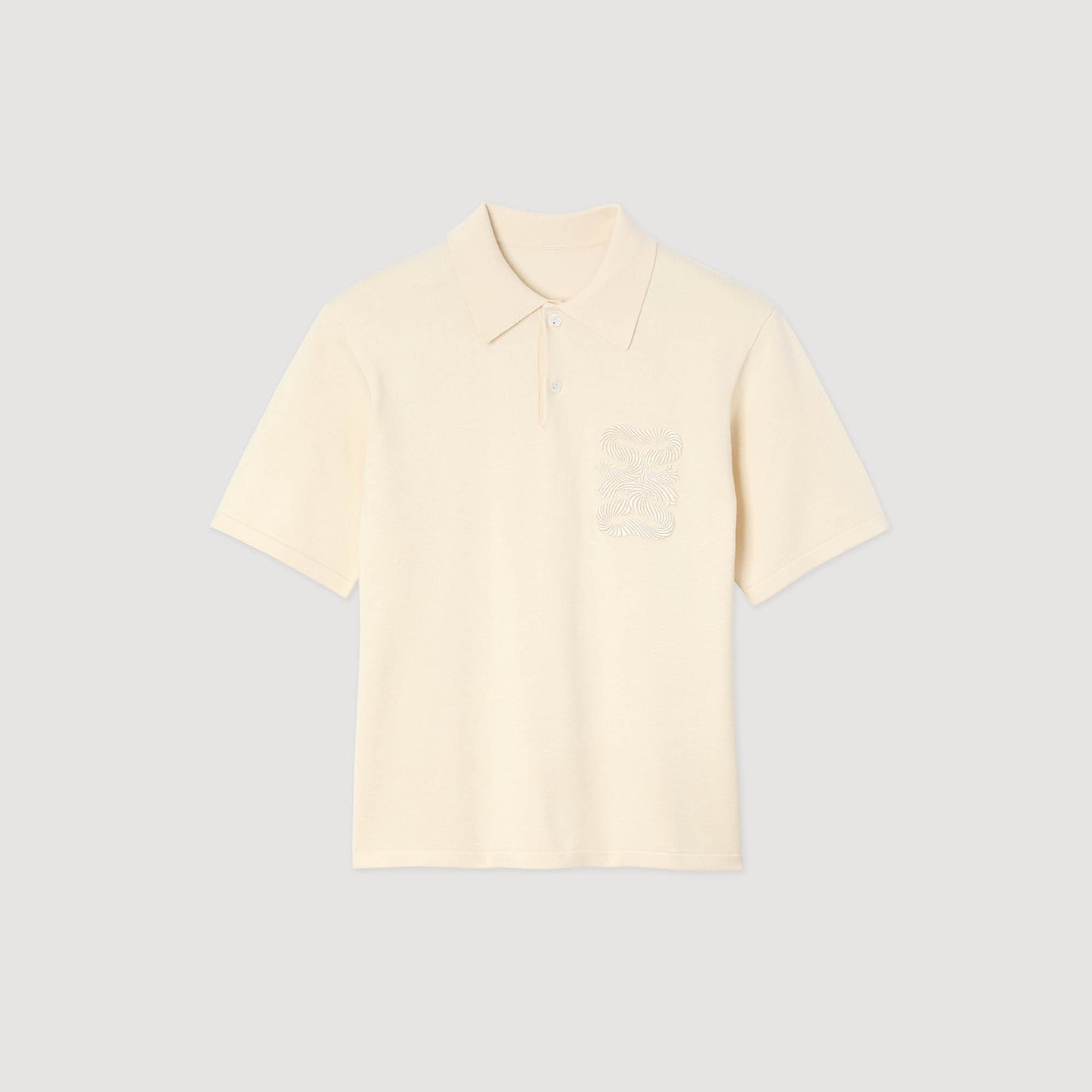 Polo con bordado de cuerda
