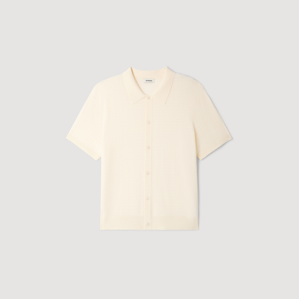 Camisa efecto calado