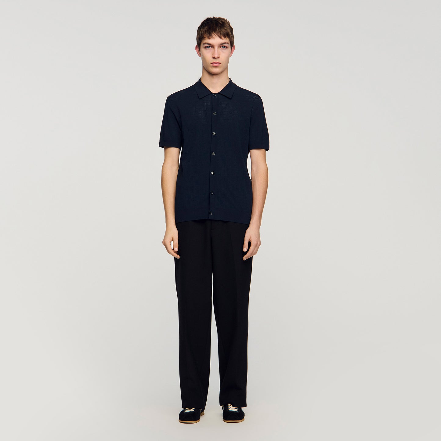 Camisa efecto calado