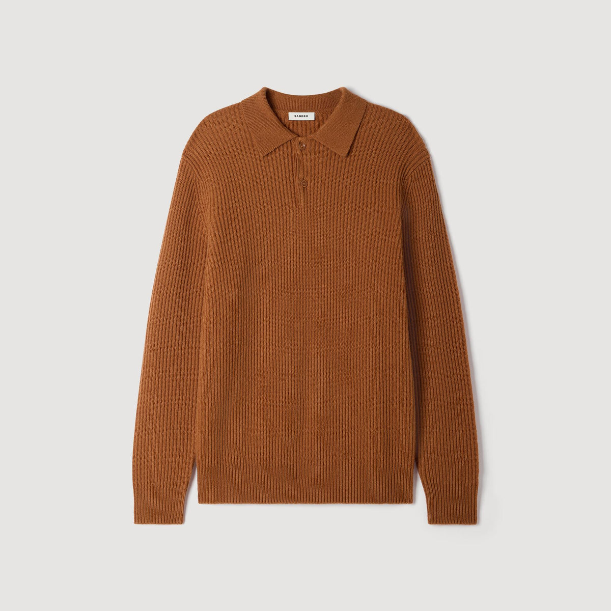 Polo de lana de canalé