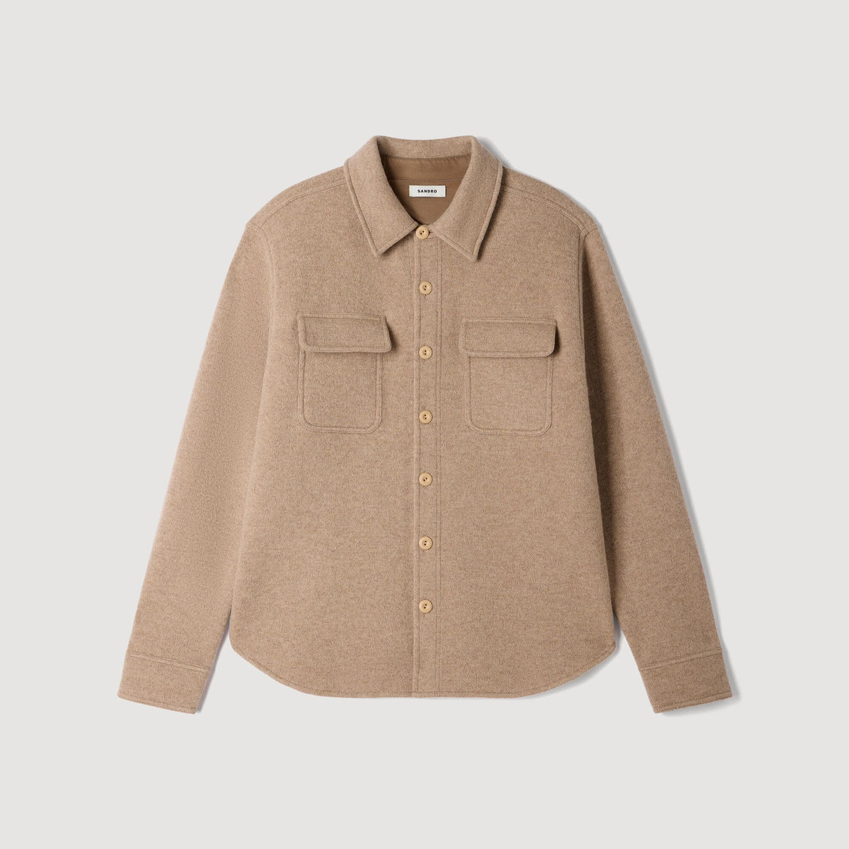 Sobrecamisa de lana hervida