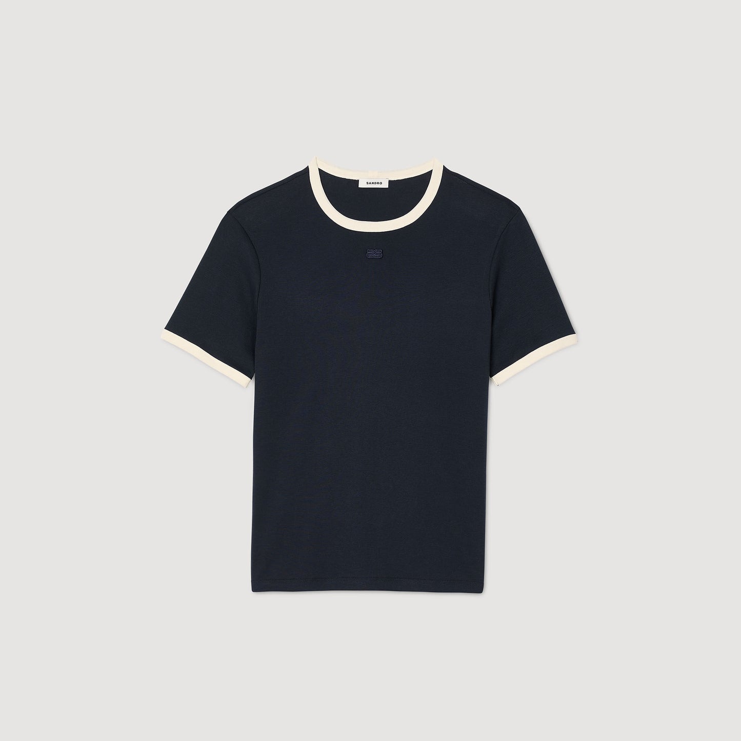 Camiseta bicolor con parche