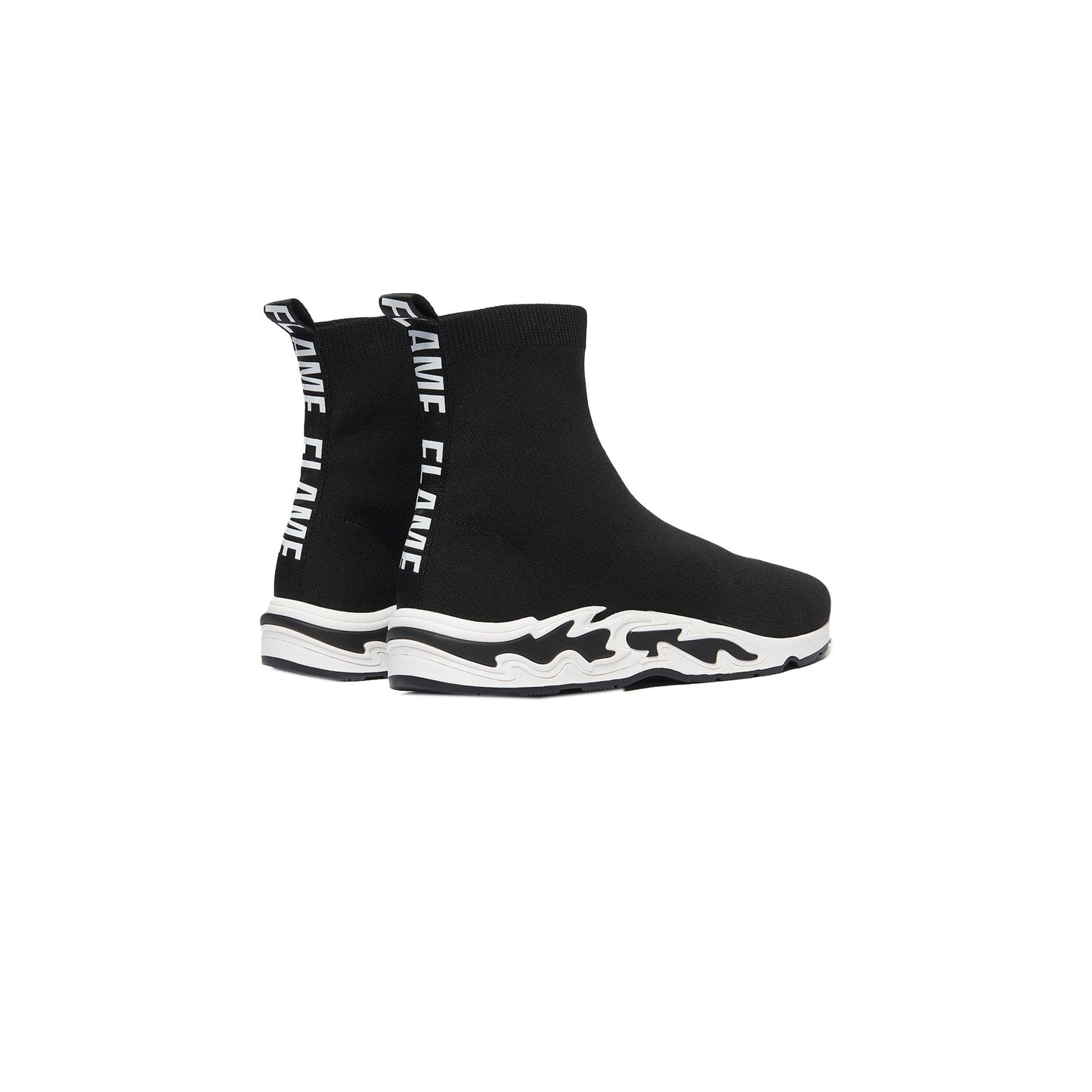Sneakers Flame Socks Negro