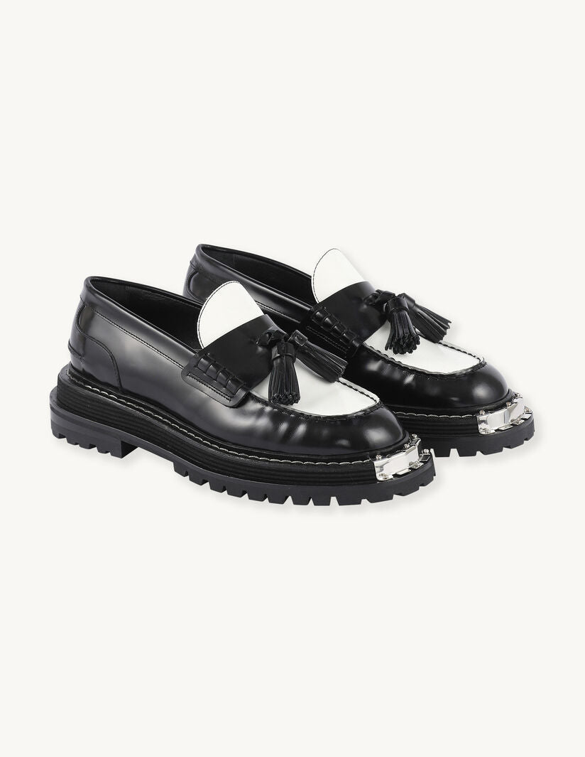 Mocasines de piel con suela gruesa