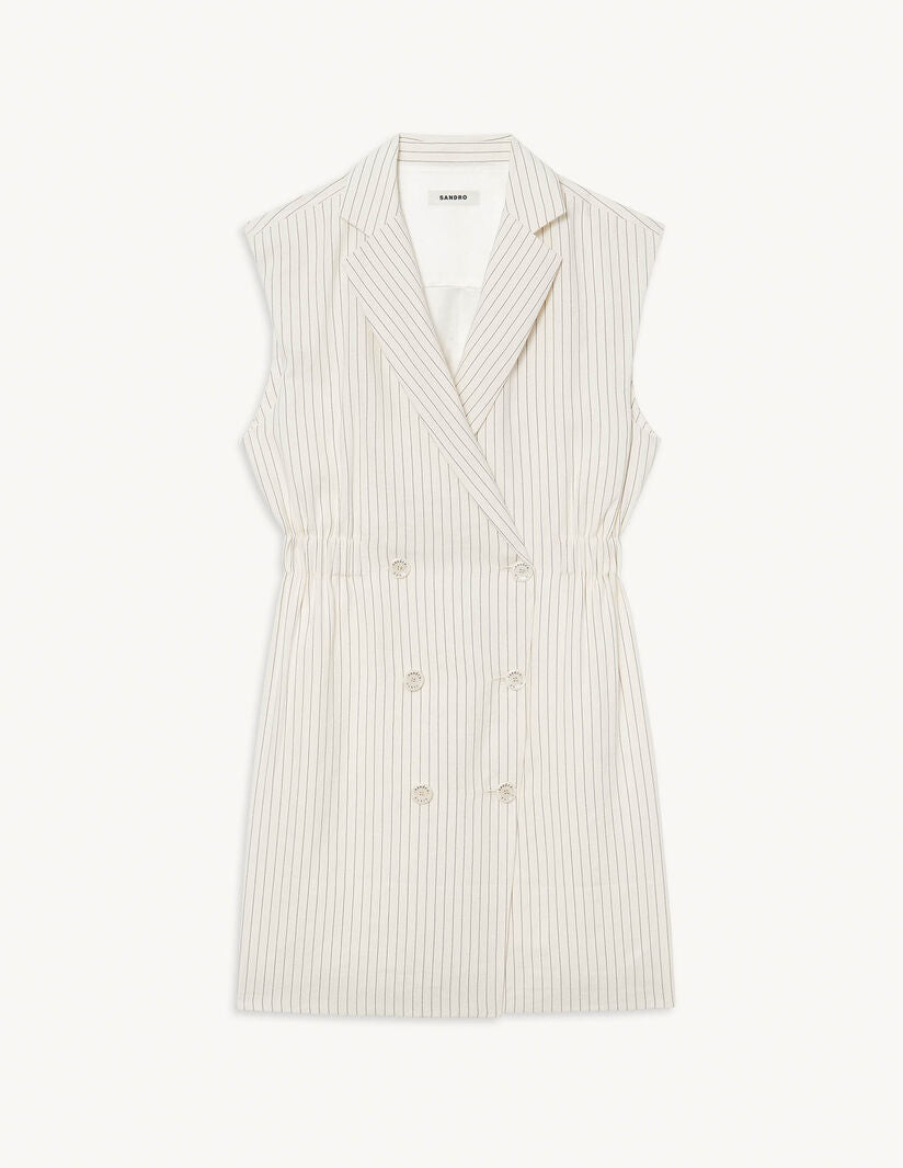 Vestido de sastre de rayas