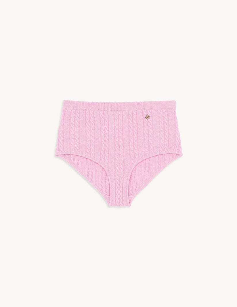 Short de punto trenzado