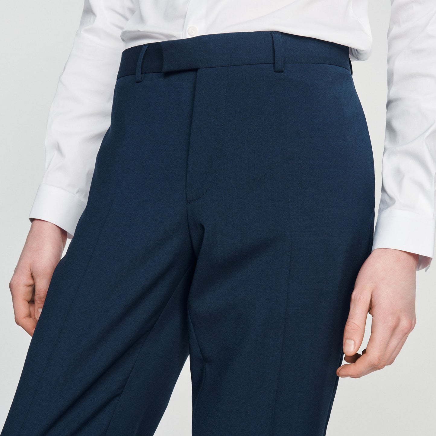 Pantalón de traje de lana stretch