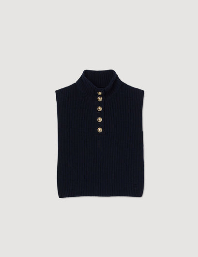 Cuello bufanda con botones
