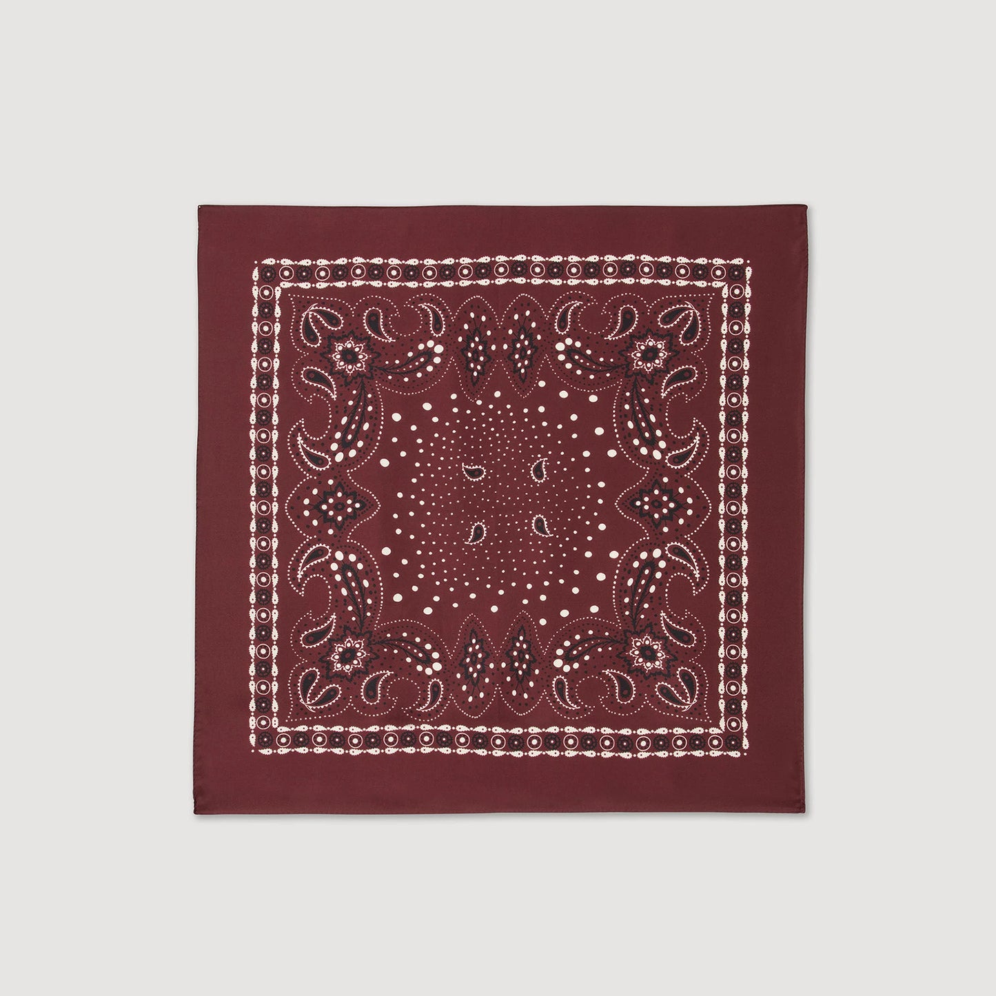 Pañuelo de seda estampado bandana