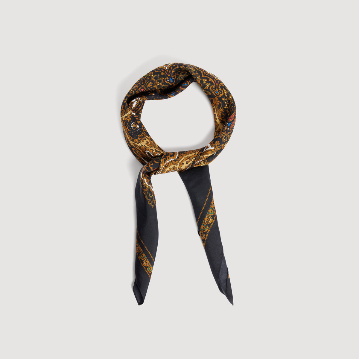 Pañuelo de seda estampado bandana