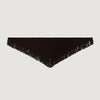 Fular triangular de lana con flecos