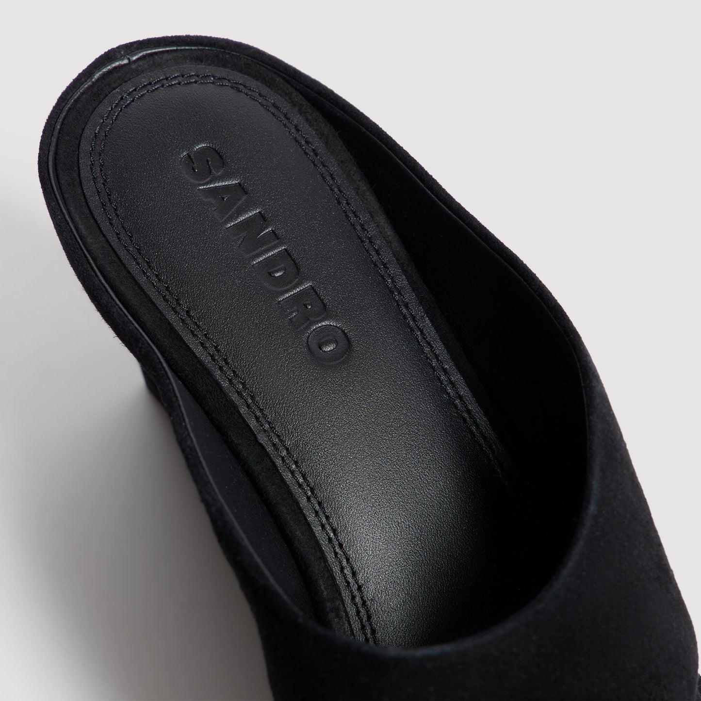 Sandalias de cuña de ante