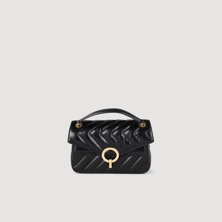 Bolso pequeño de cuero liso Yza