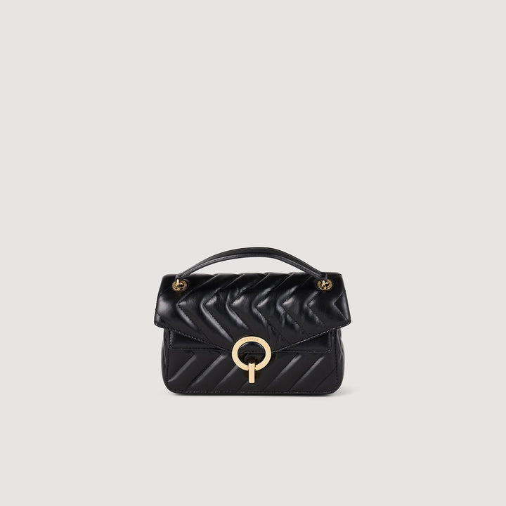 Bolso pequeño de cuero liso Yza