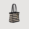 Bolso bicolor de ganchillo
