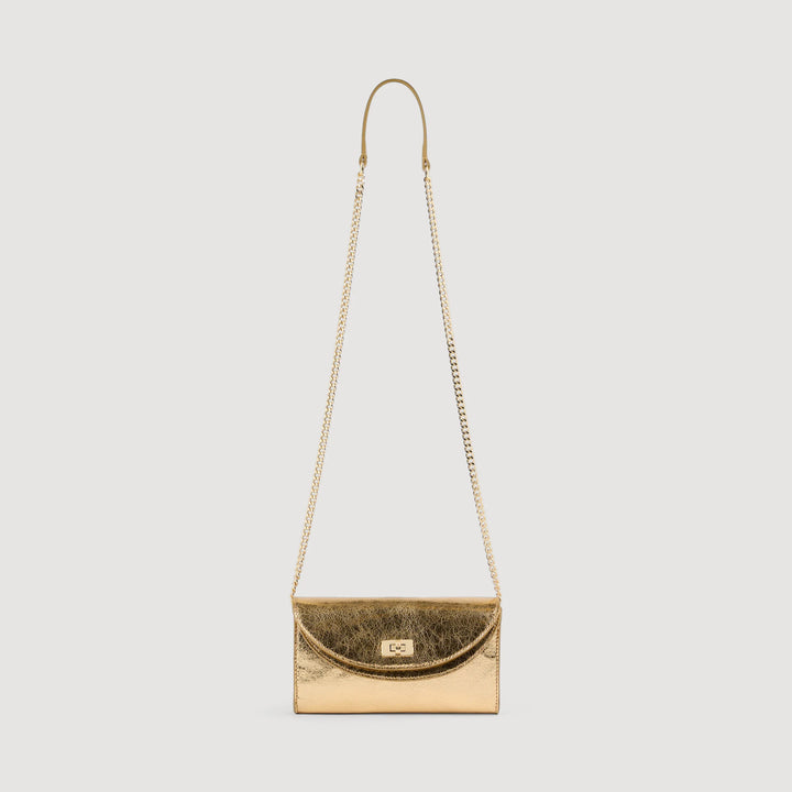 Pochette Mambo de cuero metalizado