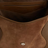 Bolso de cuero y ante con flecos
