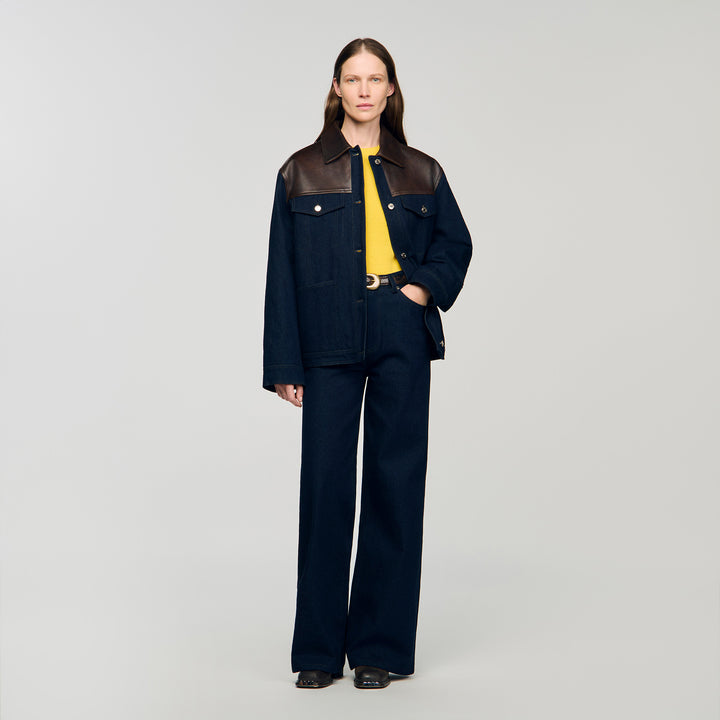 Cazadora vaquera y de cuero