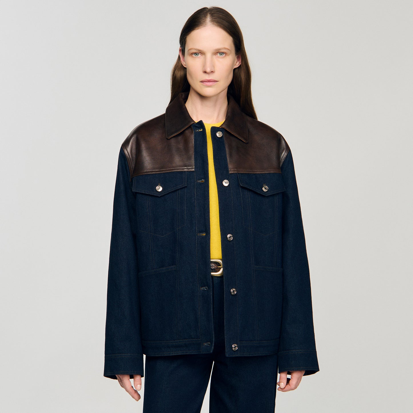 Cazadora vaquera y de cuero