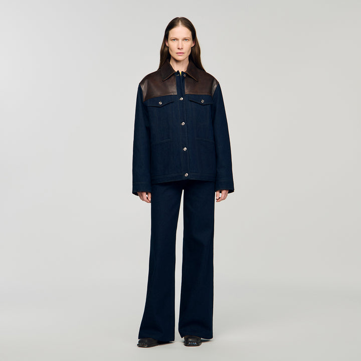 Cazadora vaquera y de cuero