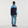 Cárdigan oversize mix denim