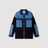Cárdigan oversize mix denim
