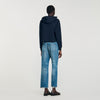 Sudadera de punto y denim