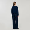 Cárdigan con detalles denim
