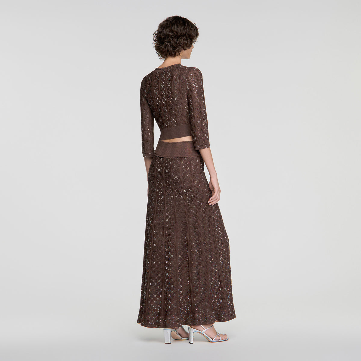 Cárdigan corto con strass
