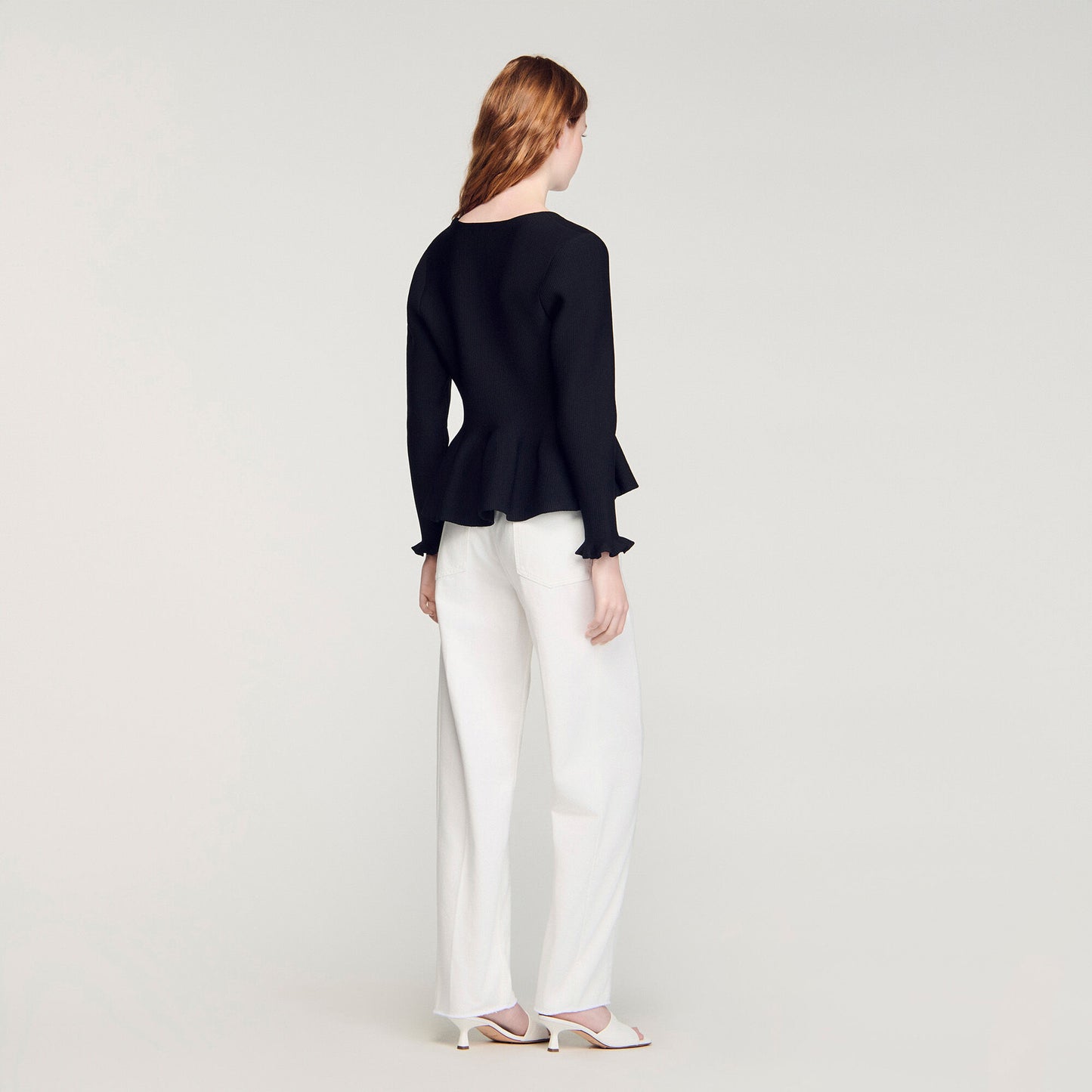 Cárdigan con peplum