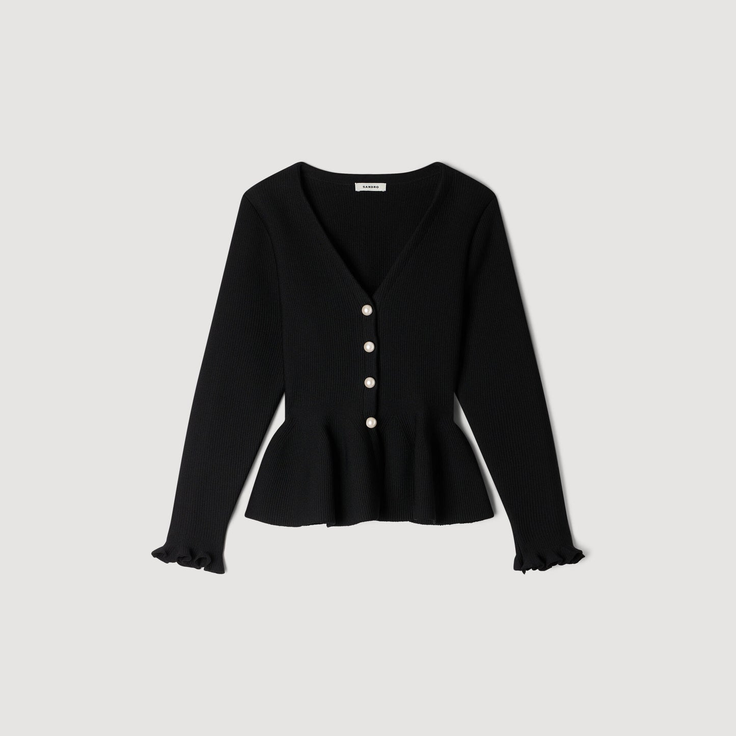 Cárdigan con peplum
